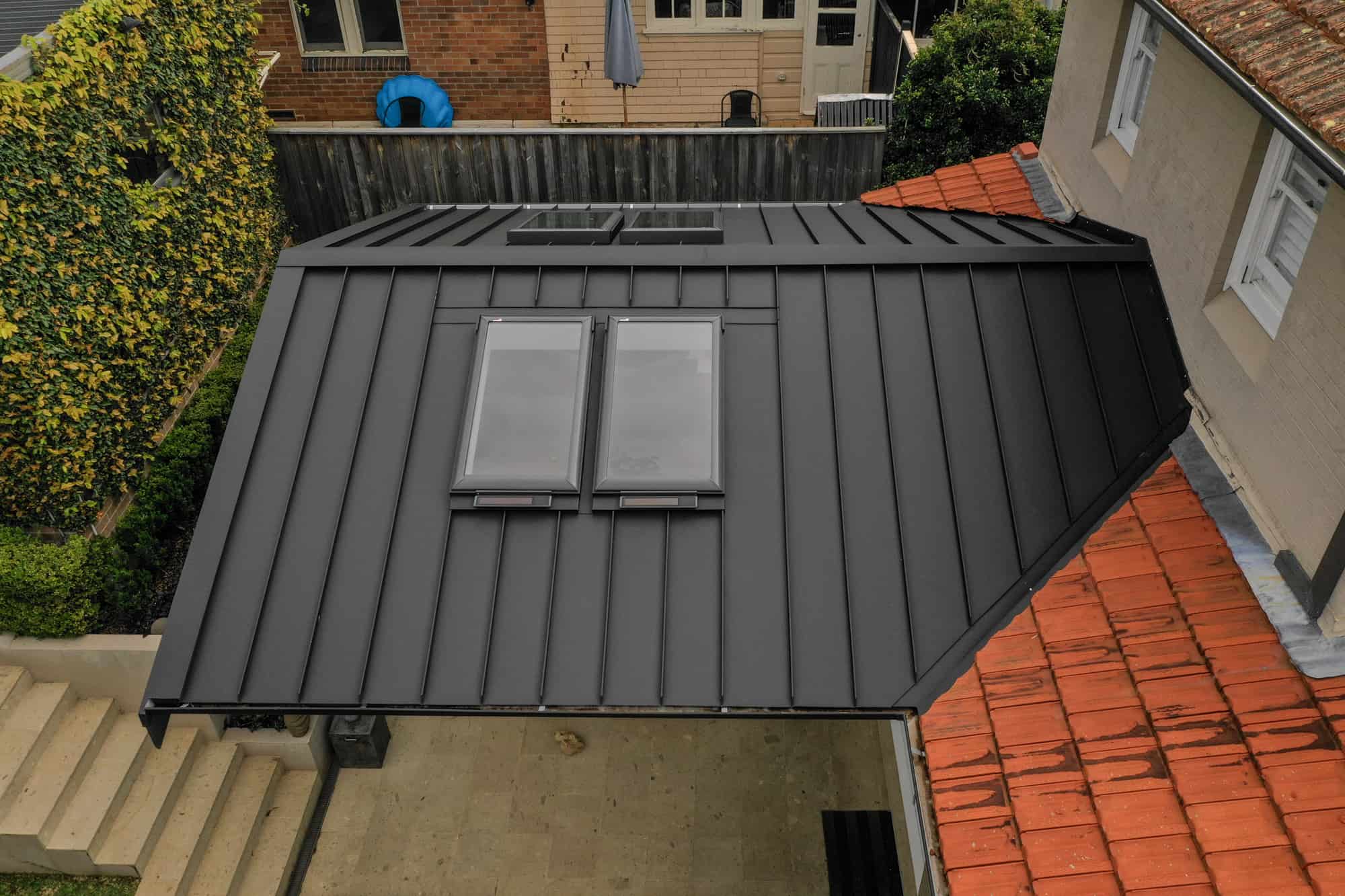 Snap-Line45® Roofing System With Solar Powered Skylights